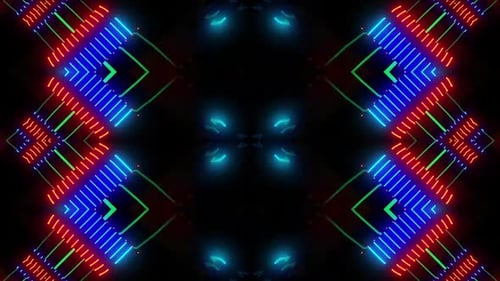 Vibrant neon lights creating a dynamic abstract background design