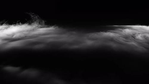 Vapor Collection: Vapor slowly spreading all over on the screen and disappearing at the end