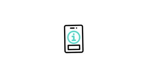 Animated Smartphone UI Icons Morphing Loop