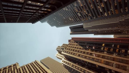Vertical Video of Skyscrapper Against Sky
