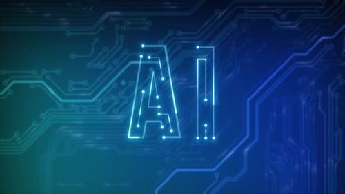 IA, intelligence artificielle et exploration de données, chat, apprentissage en profondeur, technologie des puces informatiques futuriste