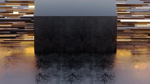 Futuristic Abstract Logo Reveal with Dynamic Lights