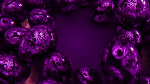 Royal Purple Easter Greetings Background