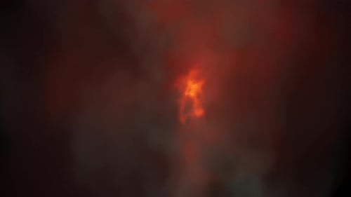 Realistic fire explosion