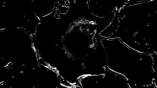 water splash close-up. fluid simulation