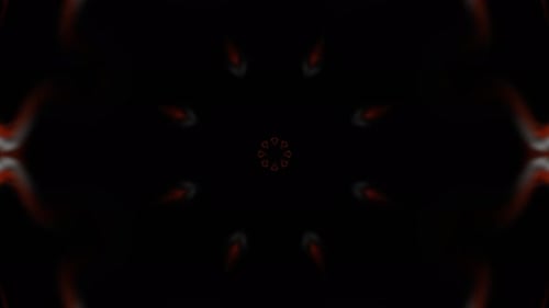Fluid Abstract Glowing Kaleidoscope Motion Background