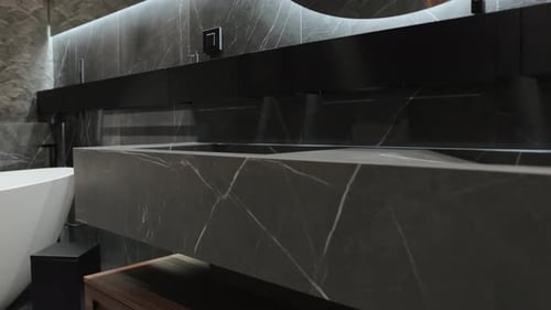 Luxury Marble Bathroom Interior Design With Modern Fixtures