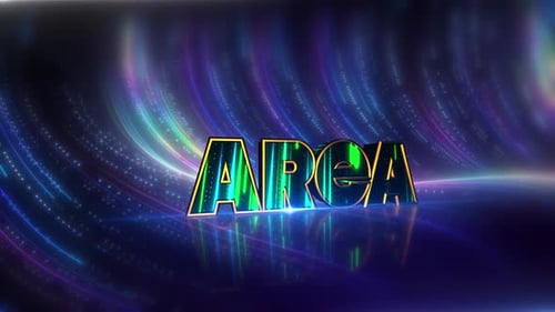 Area Futuristic Neon Text On Cybernetic Canvas