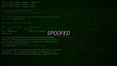 Gefälschter Text auf dem Hacking-Hintergrundbildschirm