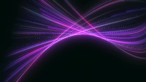 Flujo de líneas de velocidad brillantes V11