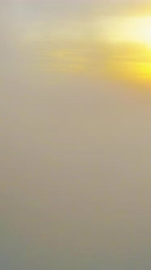 Sunrise Above The Clouds Misty Mountain Range Panorama Sunrise