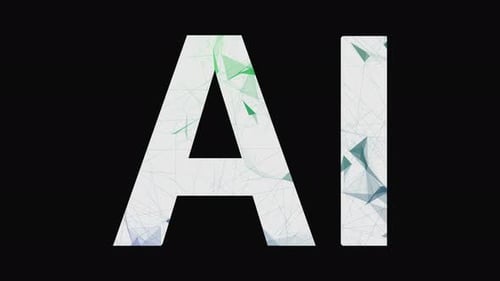 Futuristic AI Text Animation with Plexus Network Reveal