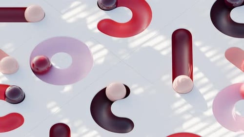Geometric Path Colorful Balls 3d Loop