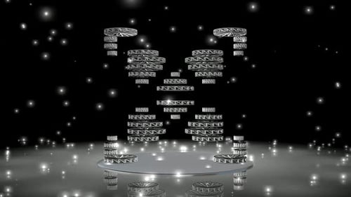 Dynamic Metallic Geometric Structure Animation for Corporate Backgrounds