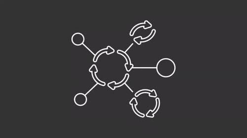 Animated Network Process Flow Diagram