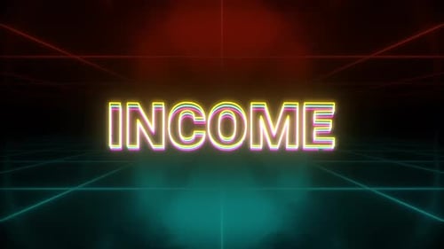 Income Animation Retro Background