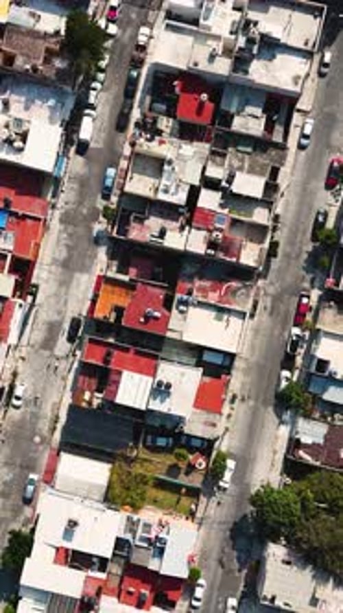 Aerial view a neighborhood in Ecatepec