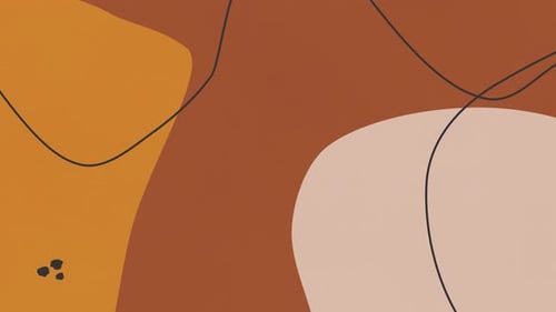 Fond animé de motif abstrait numérique multicolore