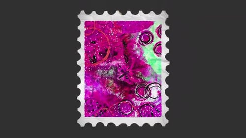 Insect Postage Stamp Ephemera Collage
