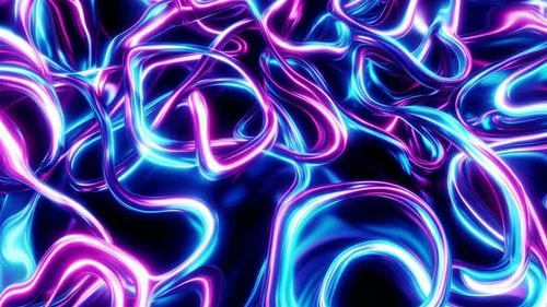 Stilvolle, farbenfrohe 3D-Interlacement-Hintergrundschleife