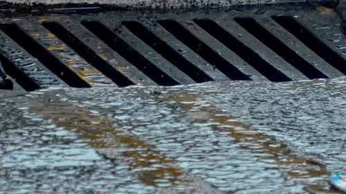 Industrial pipeline installations, underground engineering, close-up