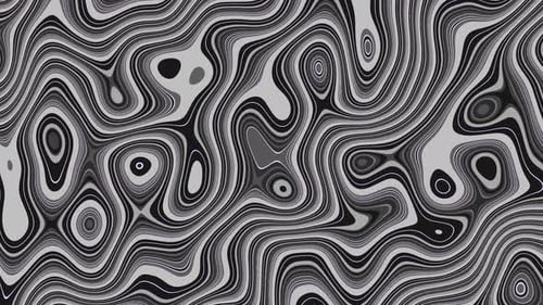 Abstract Wavy Contour Lines Looping Background Animation