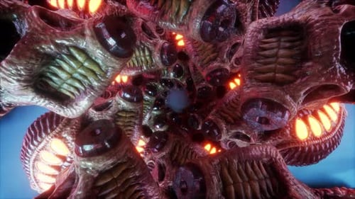 Biomechanischer Tunnel VJ Loop