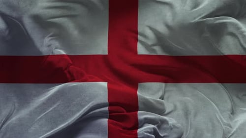Realistic Waving England Flag Background Animation