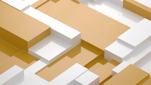 Animated 3D Geometric Loop Background