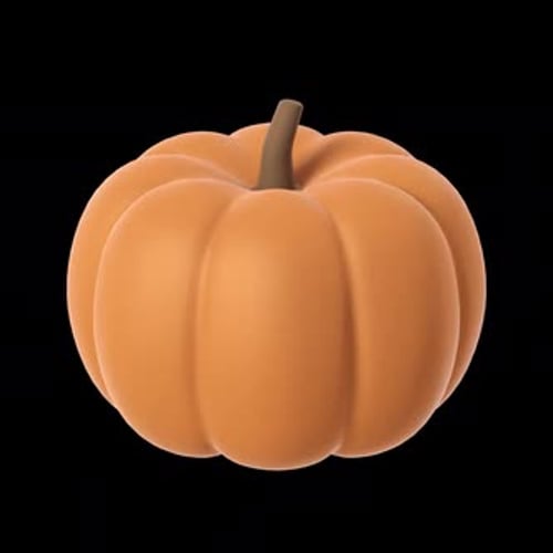 3D Halloween Pumpkin Jack-o'-Lantern Reveal Animation