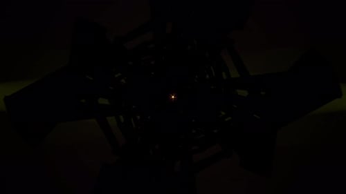 A Colorful Futuristic VJ Loop with Abstract Flashing Strobe Lights