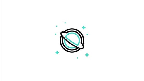 Animiertes Symbol „Schwarzes Loch“