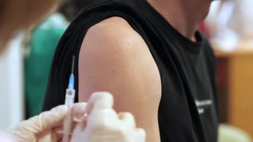 Administering Injection in a Clinic