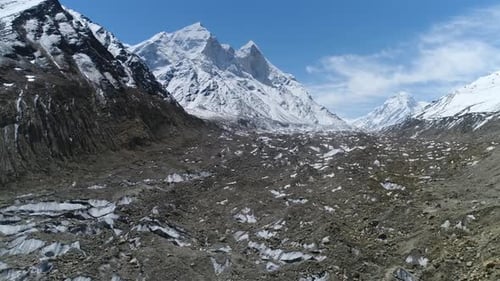 Gomukh or Gaumukh Uttarakhand, India
Gomukh is the terminus or snout of the Gangotri Glacier & the s