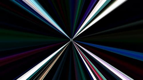 Futuristic Light Speed Tunnel Hyperspace Rays Background