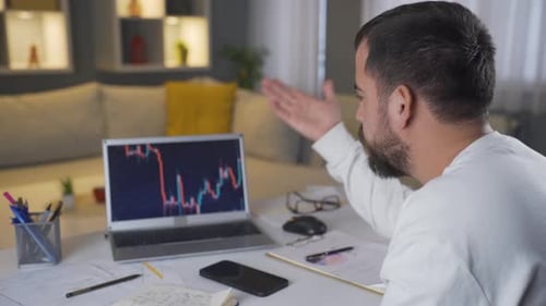 The man who lost money in the stock market is disappointed.