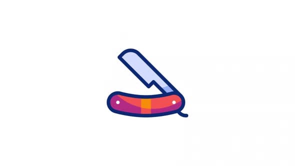 Razor Animated Alpha Icons, Elements Motion Graphics ft. alpha channel ...