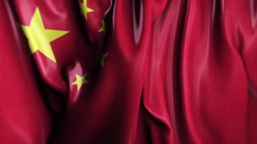 Realistic 3D Animation of the Chinese Flag