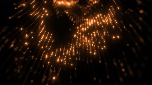 Abstract Golden Particle Wave Flow Background Loop