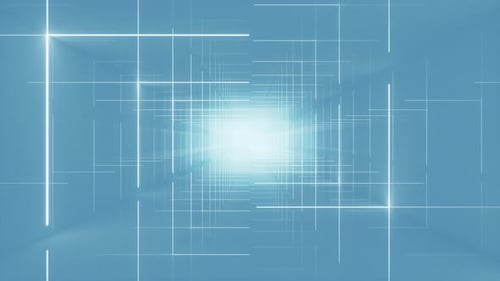 Abstract neon tunnel.