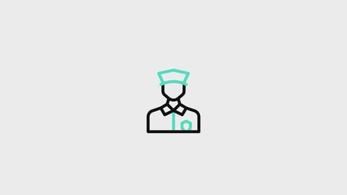 Prison Guard Animated Icon