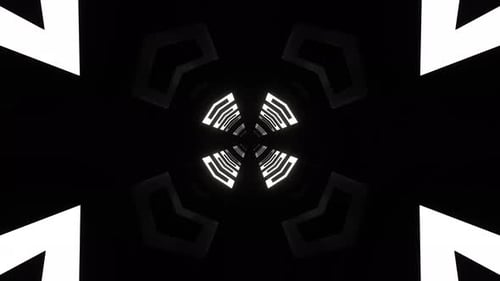 White Neon Direction Arrows Background Vj Loop In 4K