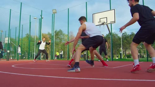 Outdoor Basketball Game