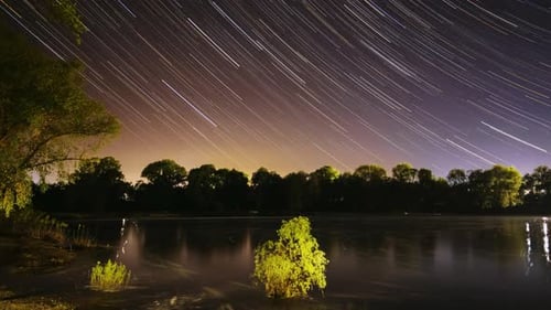 Fantastische Sterneneffekte Timelapse Night