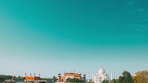 Taj Mahal in Agra Uttar Pradesh India Seven 7 World Wonders Fabulous Taj Mahal Travel Concept Indian