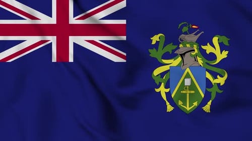Waving Flag Of The Pitcairn Islands
