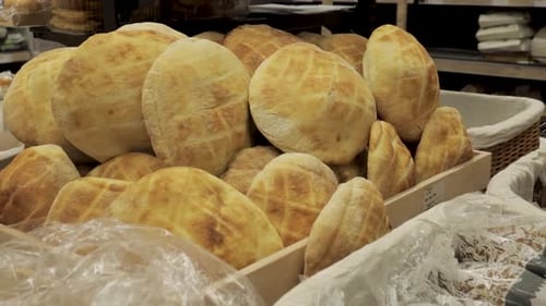 Bread buns in the market