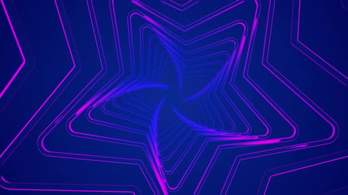 Abstract Intersections: Wavy Tunnel, Line, Star, and Background III