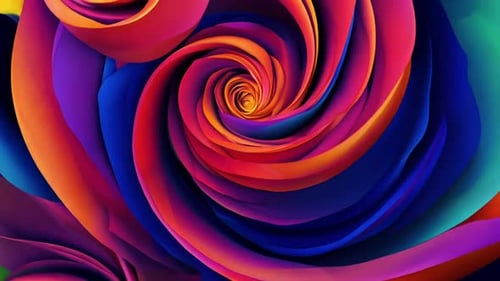 Abstract Roses Background 4K Loop