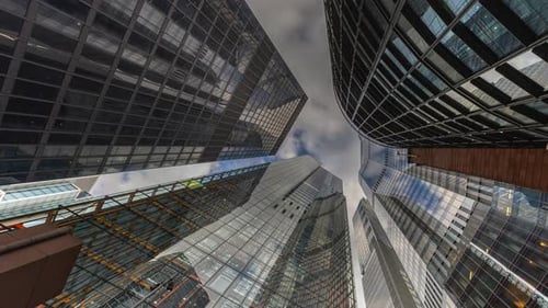 City of London Skyscrapers Low Angle